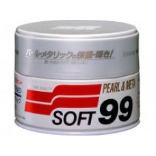 Полироль для кузова а/м цвета металлик и жемчужный Soft99 Pearl & Metallic Soft Wax, 320 гр