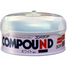 Полироль абразивный крупный Soft99 Rubbing Compound W для белых а/м, 200 гр