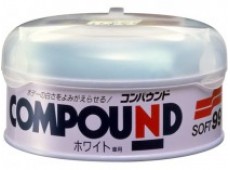 Полироль абразивный крупный Soft99 Rubbing Compound W для белых а/м, 200 гр