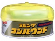 Полироль абразивный крупный Soft99 Rubbing Compound M для а/м цвета металлик и жемчужный, 200 гр